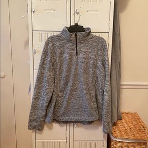 Gray Fleece Quarter Zip